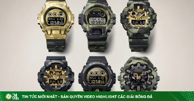 Loạt G-Shock mới của Casio gây chú ý với thiết kế ngụy trang pha sắc vàng