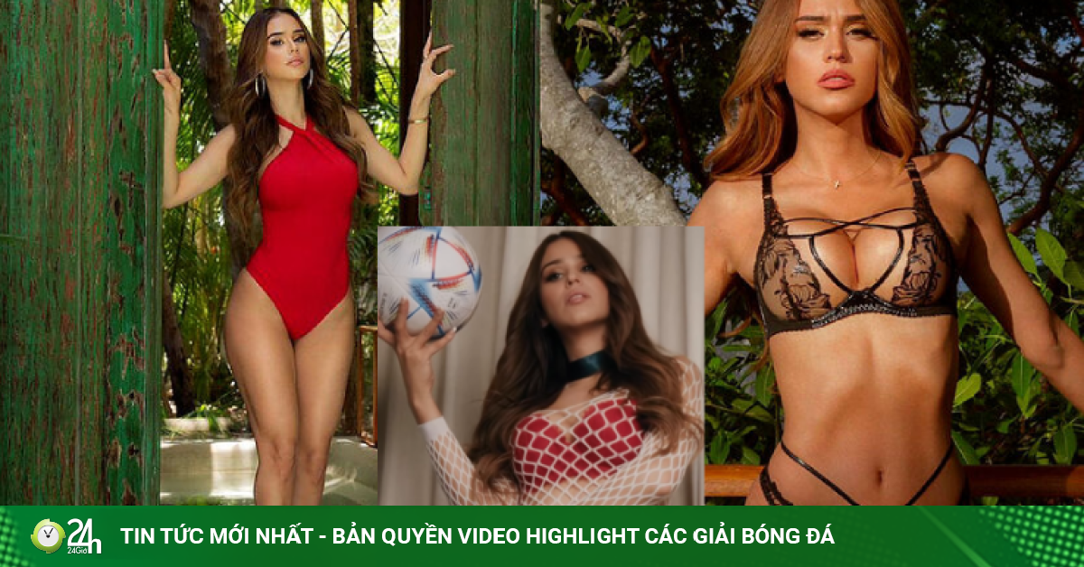 "Nữ thần" Mexico mặc bikini tâng bóng bằng "vòng 3" làm bùng nổ World Cup