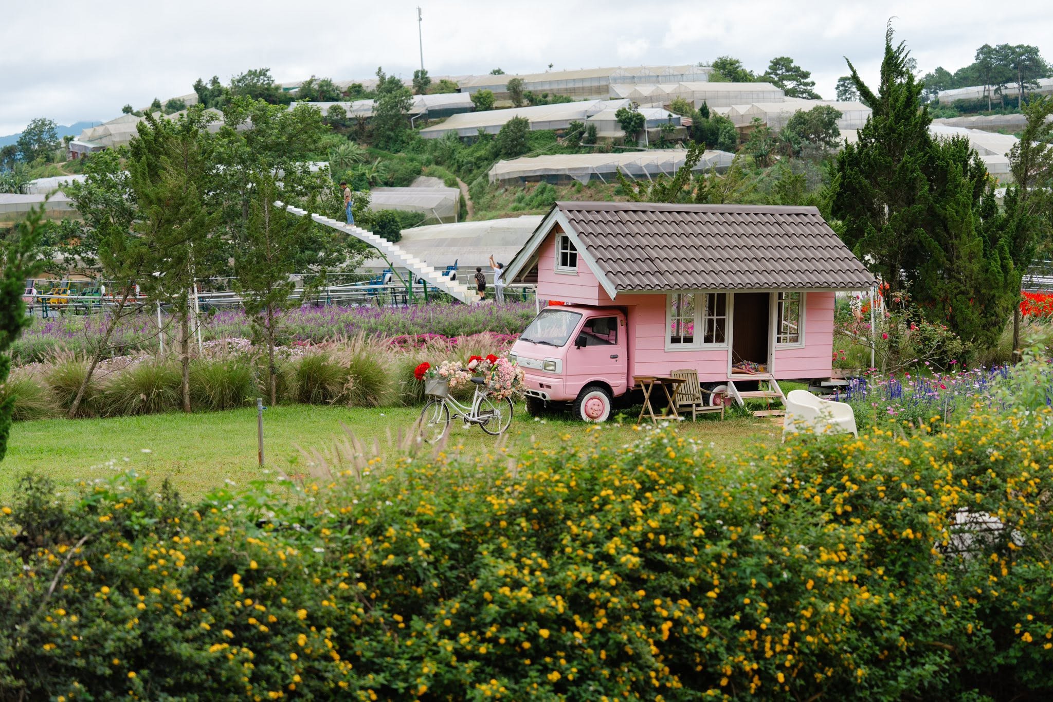 Góc checkin thơ mộng tại Pink Valley Đà Lạt