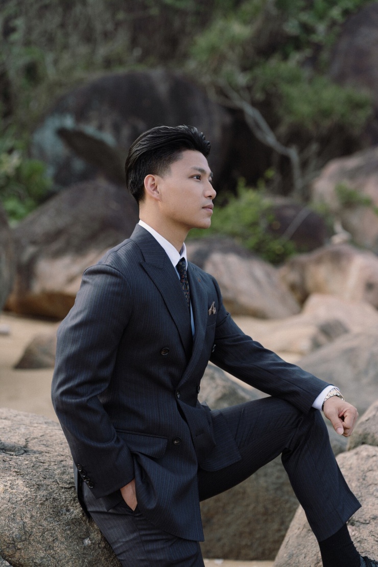 3 bộ suit cưới phong cách quý ông của Văn Thanh - 7
