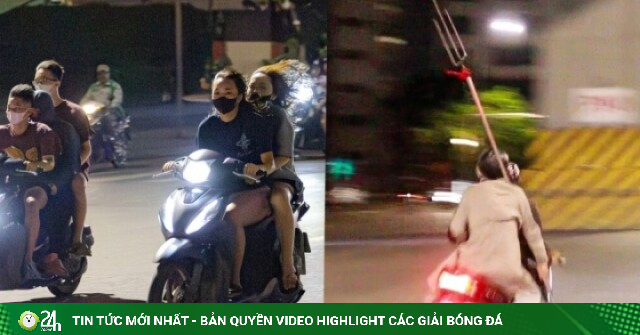 Phẫn nộ cảnh quái xế mang đinh ba, nẹt pô, lạng lách náo loạn đường phố Hà Nội