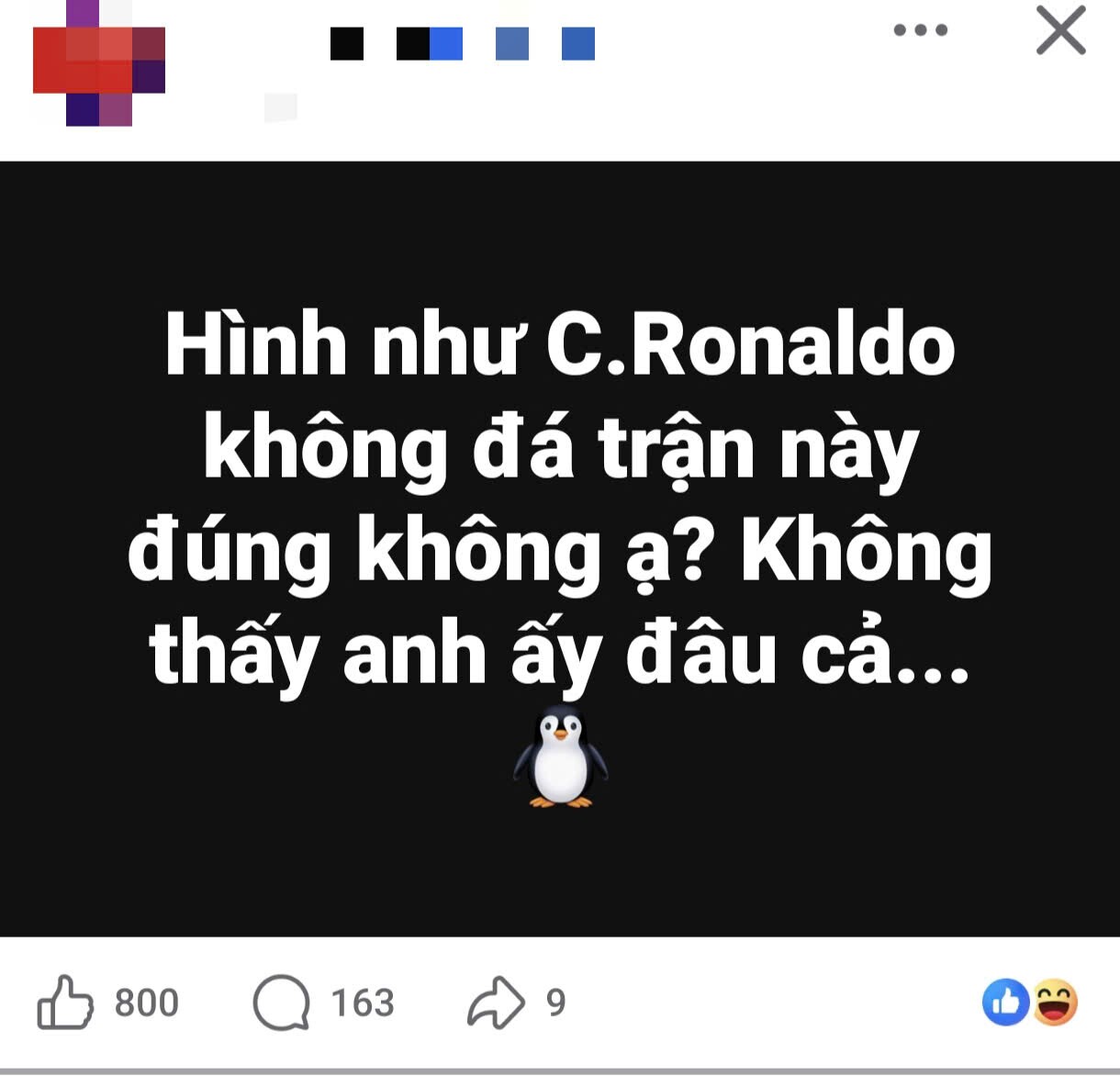 CR7 bị chế giễu sau mỗi trận đấu "tịt ngòi".