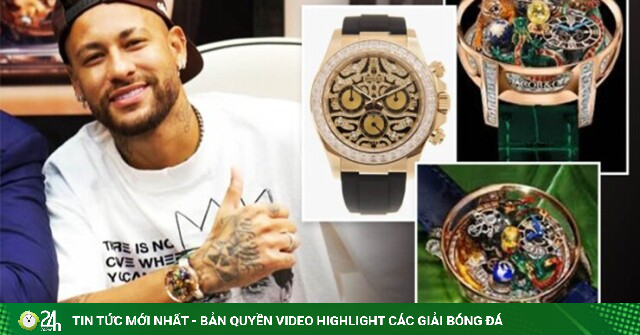 Neymar chi 1 triệu USD sắm đồng hồ đính 286 viên kim cương, mừng tái xuất World Cup