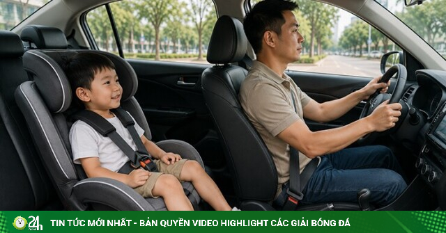 Từ 15/8, tài xế chở trẻ dưới 10 tuổi không dùng ghế an toàn sẽ bị phạt cảnh cáo