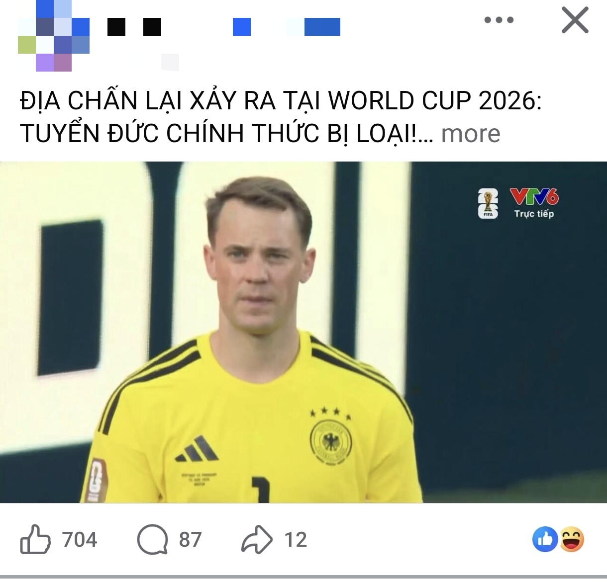 Thất bại của tuyển Đức được coi là địa chấn.