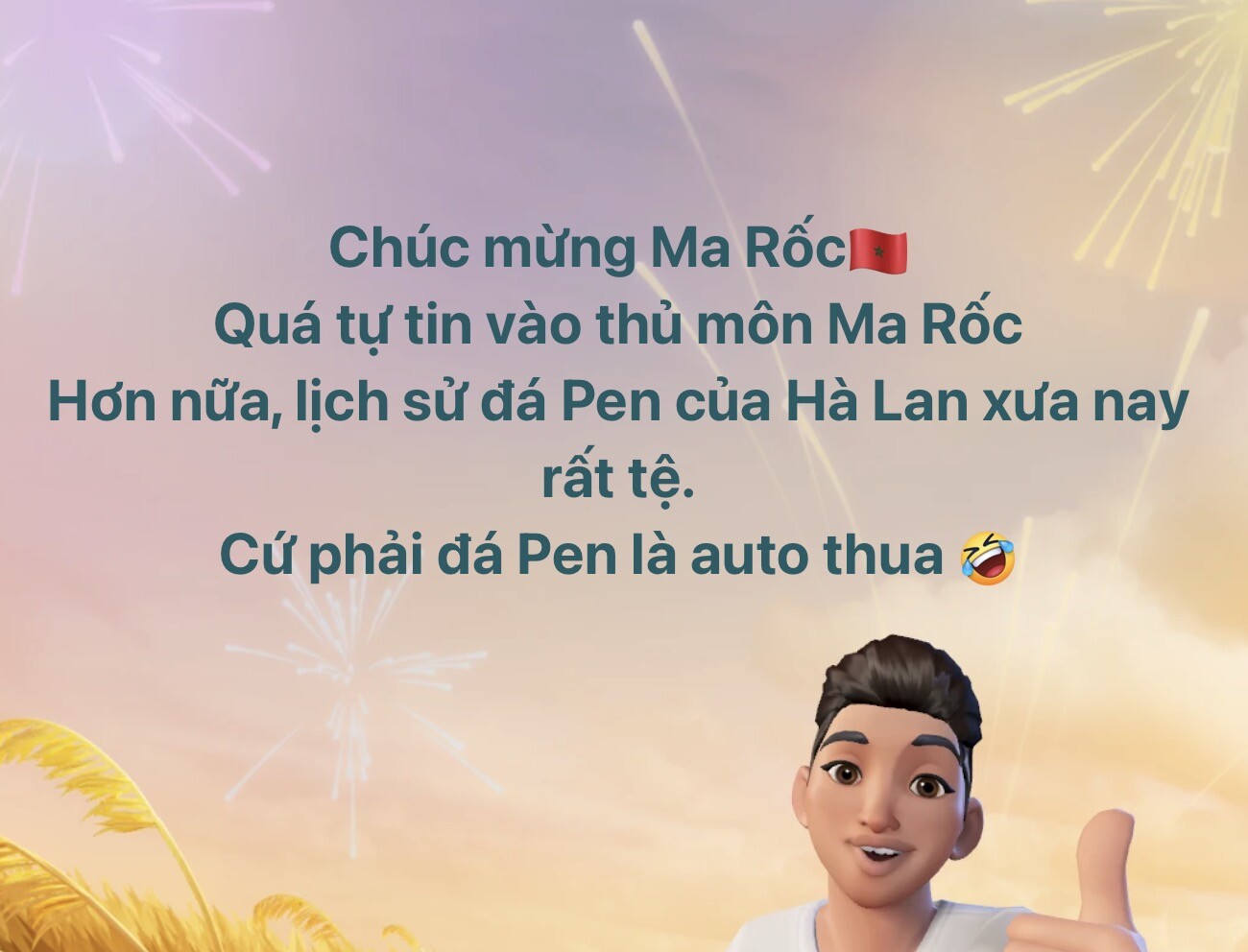 Cộng đồng mạng liên tục lên "tút" chúc mừng Morocco.