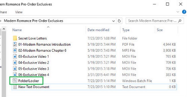 15. Kích đúp vào FolderLocker