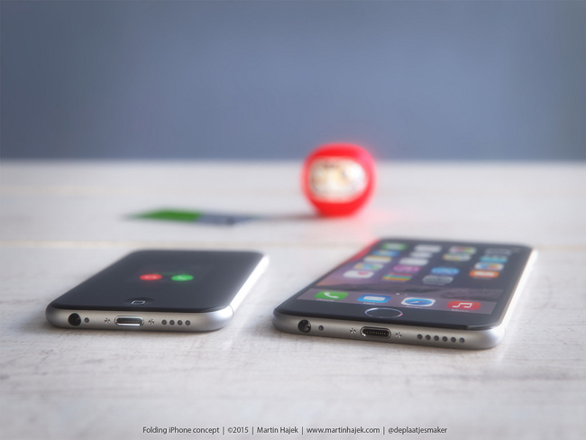 iPhone 7 concept đặt cạnh iPhone 6