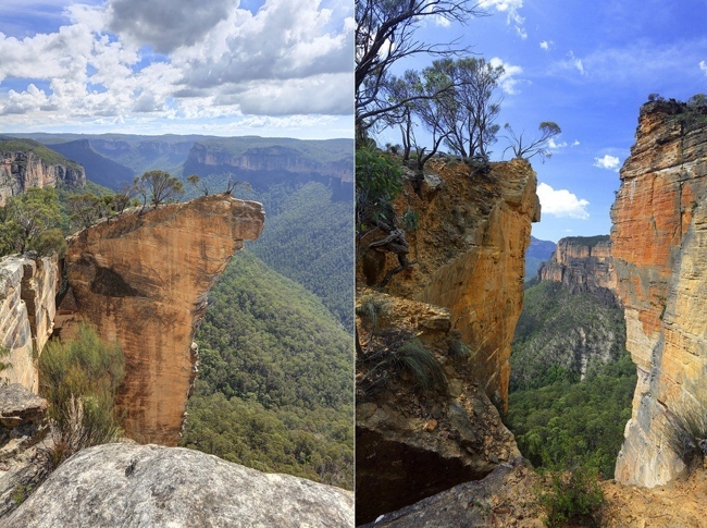 Các dãy núi trong vườn quốc gia Blue Mountains, New South Wales mang đến cho bạn tầm view đẹp đến mức kinh ngạc và bạn chỉ mất vài giờ từ Sydney đến đây.