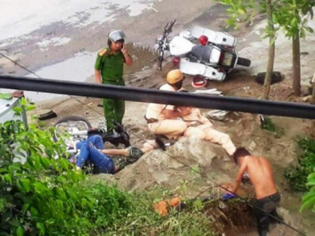 Trung tá CSGT Phú Thọ bị xe đâm đã tử vong