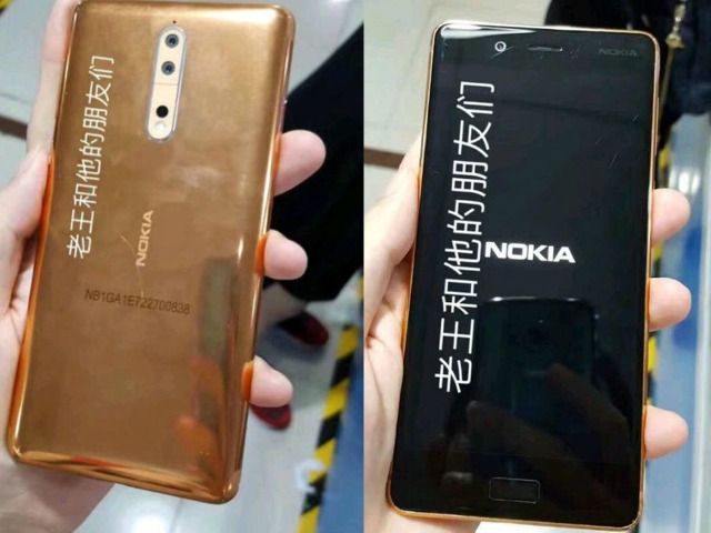 Bất ngờ xuất hiện phiên bản Nokia 8 màu vàng đồng