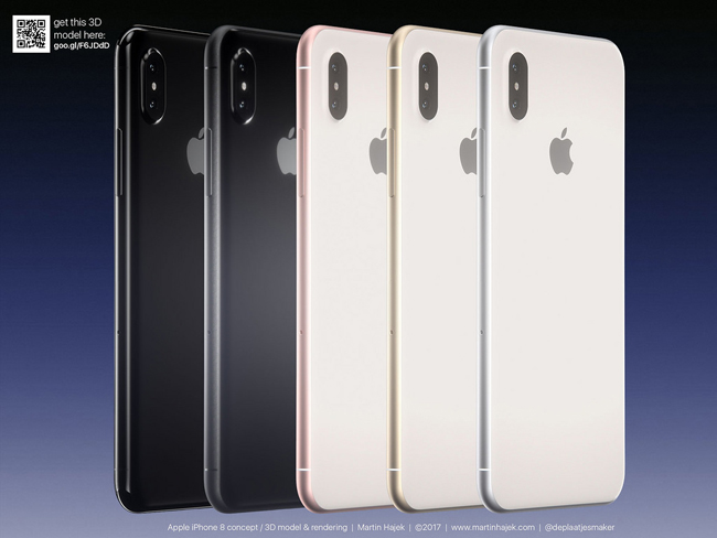 Máy sở hữu camera kép mặt sau giống như iPhone 7 Plus, nhưng khác biệt là nó được đặt dọc như những tin đồn gần đây.