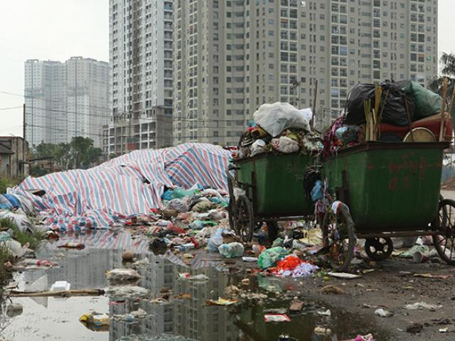 Dân chặn xe vào bãi rác lớn thứ 2 HN, nhiều khu dân cư ngập trong mùi hôi thối