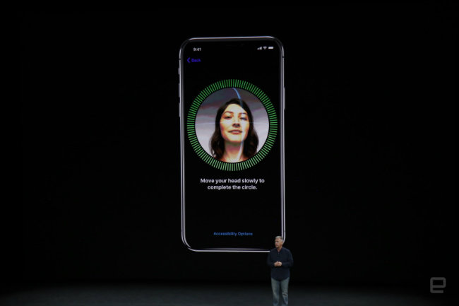 Công nghệ nhận diện khuôn mặt Face ID.