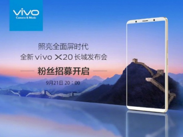 Lộ thông số của smartphone tầm trung Vivo X20