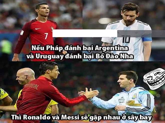 Cảm xúc đối lập của dân mạng khi Messi và Ronaldo chia tay World Cup 2018