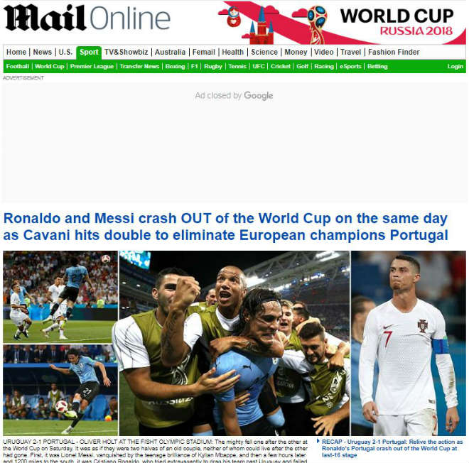 Bồ Đào Nha sớm rời World Cup: Báo thế giới chê Ronaldo vô duyên như Messi - 2