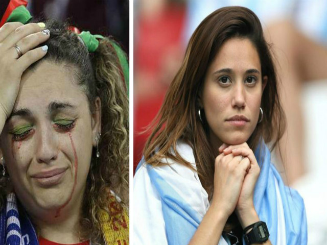 Ấn tượng World Cup 1/7: Fan nữ nhòe lệ thương Messi, Ronaldo