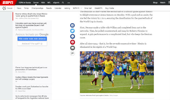 Neymar rực rỡ, Brazil vào tứ kết World Cup: &#34;Báo nhà&#34; nức nở siêu kỉ lục - 1