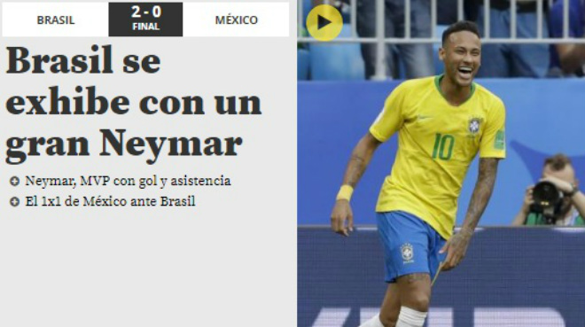 Brazil hạ Mexico: &#34;Ông trùm&#34; Neymar thăng hoa mơ ngai vàng World Cup - 2