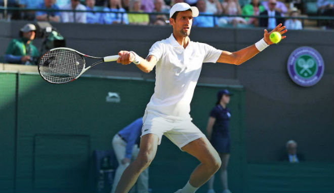 Djokovic - Sandgren: &#34;Mưa&#34; break tràn ngập, sánh vai huyền thoại (Vòng 1 Wimbledon) - 1