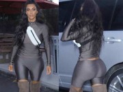 Bí quyết mặc đẹp - Kim Kardashian lăng xê mốt quần đạp xe kỳ lạ