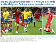 Bóng đá - Bỉ hạ Brazil vào bán kết World Cup: “Người nhện” hạ Neymar, dễ ẵm Găng tay Vàng