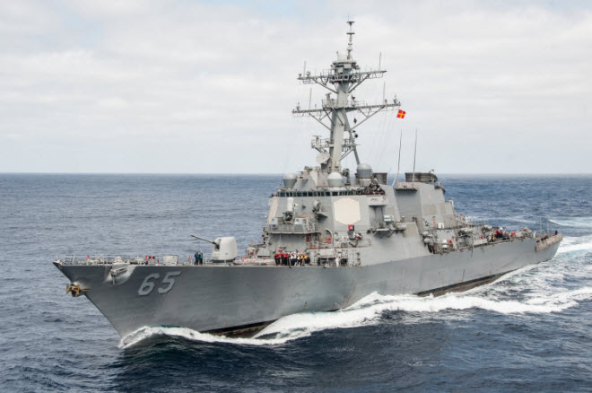 Hai tàu chiến Mỹ di chuyển qua eo biển Đài Loan giữa lúc căng thẳng - 1