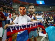 Bóng đá - Ấn tượng World Cup ngày 8/7: &quot;Messi, Ronaldo&quot; cổ vũ Nga, fan Anh - Croatia mở hội