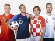 Bóng đá - Bán kết World Cup: Sàn diễn dàn SAO &quot;bạc tỉ&quot;, Kane 150 triệu euro &quot;đè&quot; Mbappe