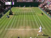 Thể thao - Clip hot Wimbledon: Federer - Nadal mất hình vì người Hy Lạp &quot;biết bay&quot;