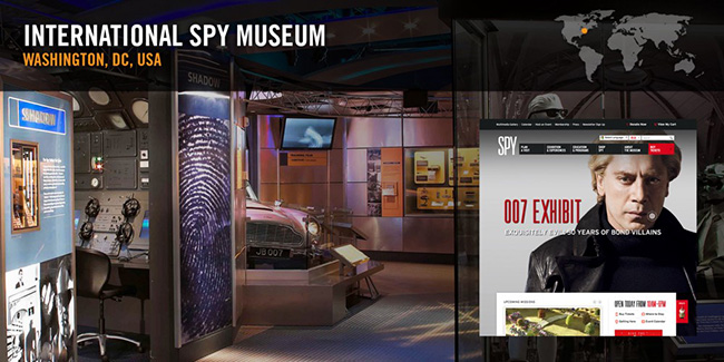 Bảo tàng gián điệp quốc tế - Washington, Quận Columbia, Hoa Kỳ: Bảo tàng bao gồm bộ sưu tập các hiện vật gián điệp toàn cầu này làm sáng tỏ phần nào mạng lưới tình báo trong bóng tối.