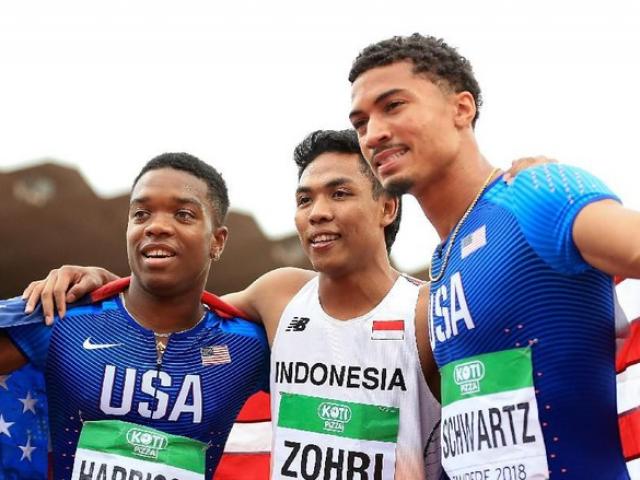 Sững sờ cả châu Á: VĐV Indonesia giật tấm HCV thế giới chạy 100m