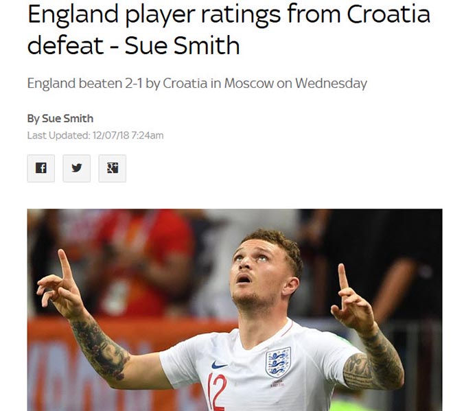 Croatia hạ Anh vào chung kết World Cup: &#34;Tam sư&#34; trả giá vì khinh thường đối thủ - 1