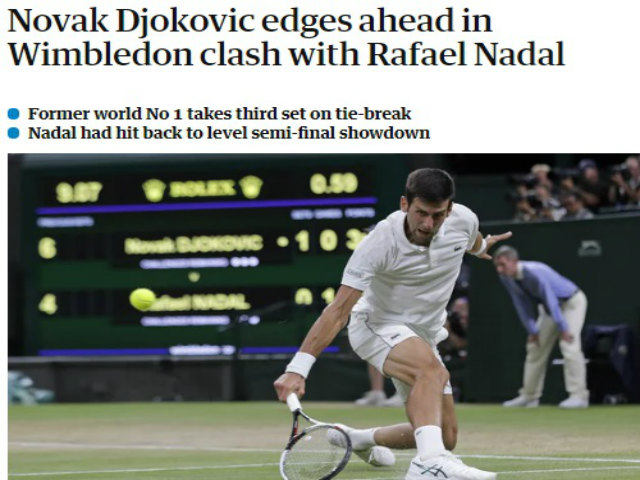 Siêu đại chiến Nadal – Djokovic: Báo chí hồi hộp chờ “phần 2”, Rafa gặp khó