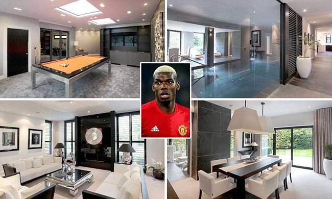 Khi sống ở đây, Paul Pogba thuận lợi khi di chuyển đến nơi tập của câu lạc bộ, chỉ cách 20 phút lái xe