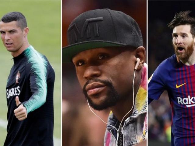 Mayweather kiếm 286 triệu USD ”đè bẹp” Ronaldo, Messi: Pacquiao lại gạ chiến