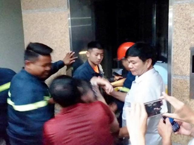 7 trẻ em mắc kẹt trong thang máy Thư viện tỉnh Thanh Hóa