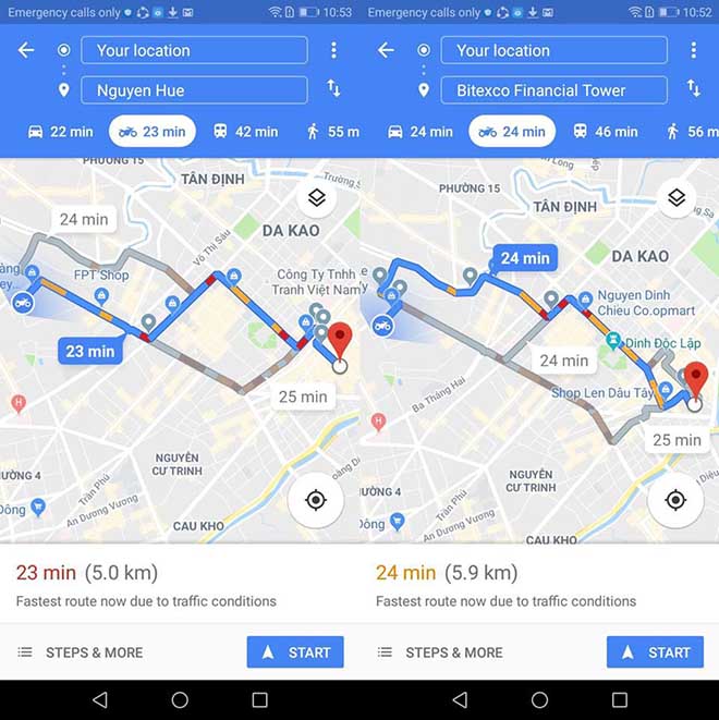Google Maps đã hỗ trợ phương tiện di chuyển phổ biến nhất của người Việt - 1