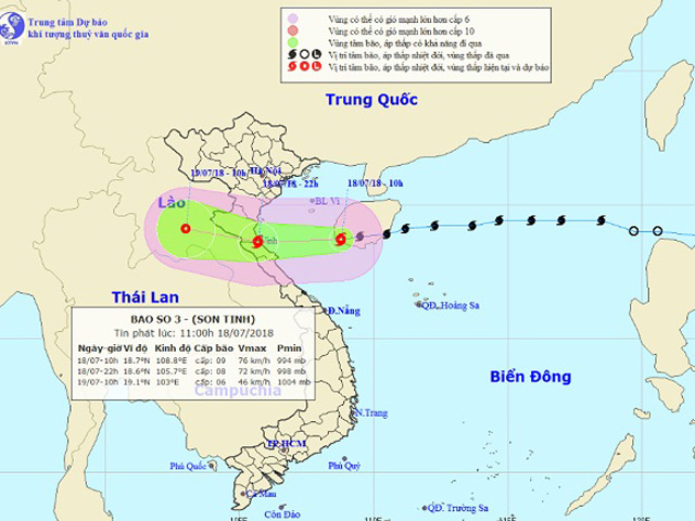 Bão số 3 bất ngờ đổi hướng, những tỉnh nào nằm trong tâm bão?