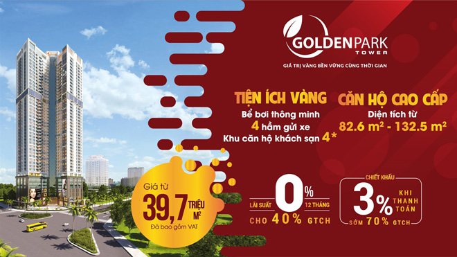 Golden Park Tower tung chính sách mới hấp dẫn khách hàng - 1