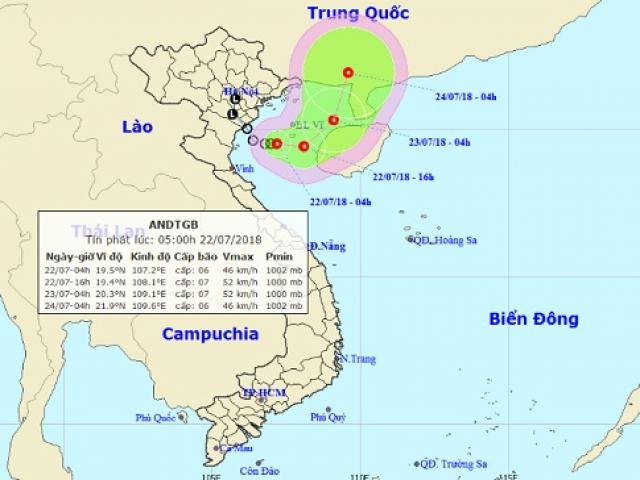 “Hậu duệ” bão số 3 mạnh thêm, Nam Định - Thanh Hóa mưa to