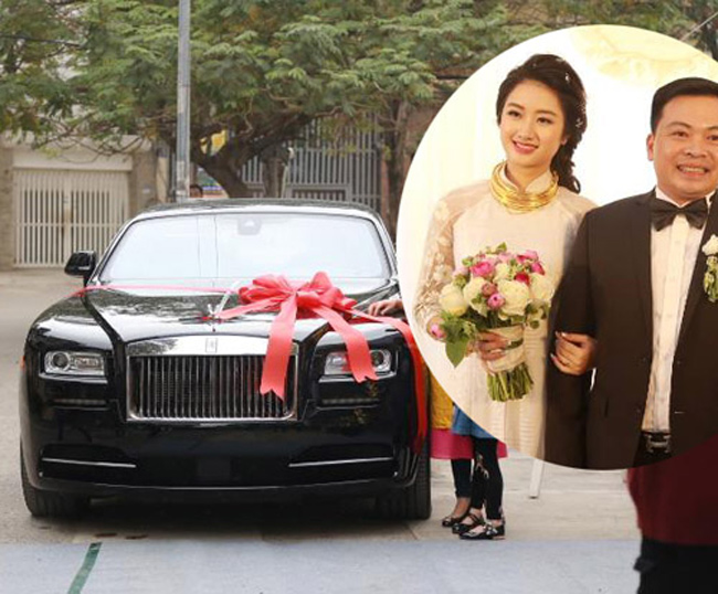 Thu Ngân được chồng tặng quà là xe Rolls-Royce&nbsp;có giá trị lên tới hàng chục tỷ đồng.