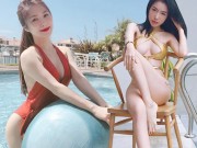 Ca nhạc - MTV - Hương Tràm cạnh tranh độ sexy hết nấc với Elly Trần bên bể bơi