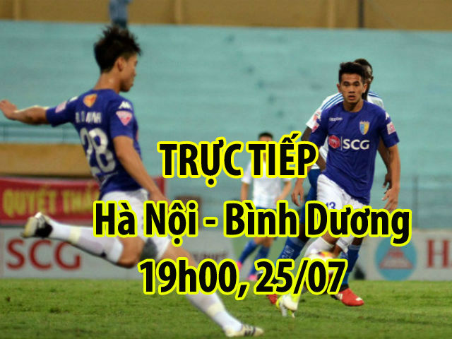 Trực tiếp bóng đá Hà Nội - Bình Dương: Văn Quyết đấu Anh Đức vì ASIAD 2018