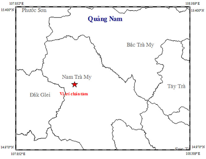 4 trận động đất liên tiếp xảy ra ở Quảng Nam - 1