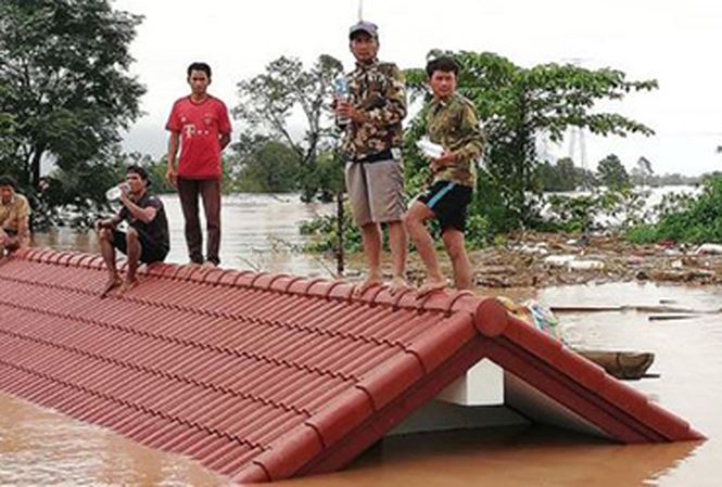 Mực nước sông Cửu Long tăng 10cm sau sự cố vỡ đập ở Lào - 1