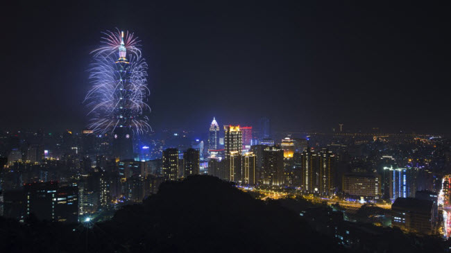 Tòa nhà chọc trời Taipei 101, cao 509 m, ở thành phố Đài Bắc có thể là tòa nhà nổi tiếng ở Đài Loan. Bao gồm 101 tầng, công trình này là tòa nhà cao nhất thế giới từ năm 2004 đến năm 2010.