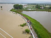 Tin tức trong ngày - Đê tả Bùi bị đe dọa nghiêm trọng, Hà Nội chủ động phương án di dời dân