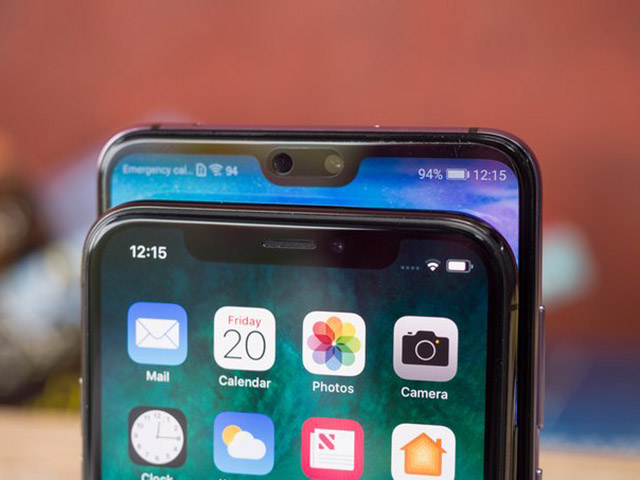 Apple và Huawei dẫn đầu xu hướng smartphone kèm màn hình ”tai thỏ”